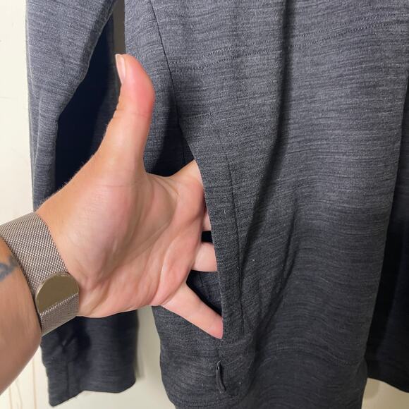 Icebreaker Merino wool grey crewneck long sleeve top sz S - Picture 8 of 8